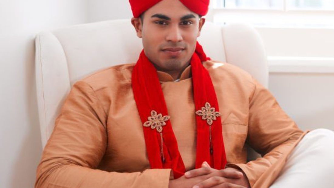 Shot of a handsome young man sitting in a chair in anticipation of his wedding