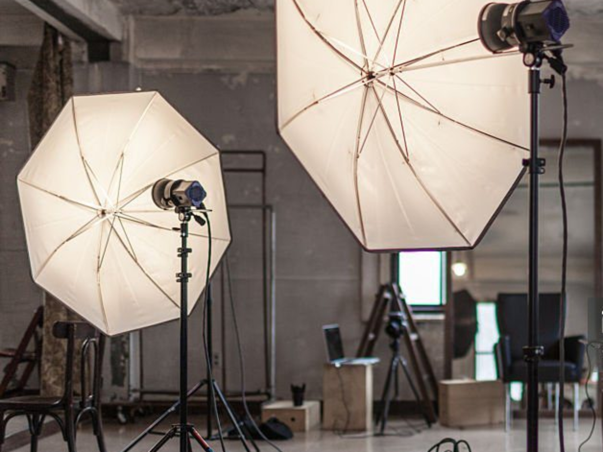 A view of a Japanese photo studio.